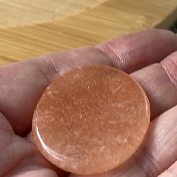 Peach Moonstone Crystal or worry stone - Picture 3 of 4